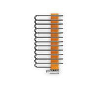 Terma Michelle Graphite & Orange Electric & Gas Towel Warmer (W)400mm X (H)780mm