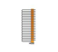 Terma Michelle Graphite & Orange Electric & Gas Towel Warmer (W)500mm X (H)1200mm