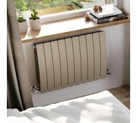 Terma Radiator Bergamo, 590H X 800W (mm), (10 Sections), Quartz Mocha