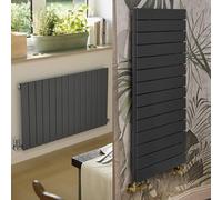 Terma Radiator (Cen./Heating), Steel, Metallic Grey, 600h x 1032w (mm) Single Panel [2425 BTUs t50]