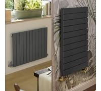 Terma Radiator (Cen./Heating), Steel, Metallic Grey, 600h x 810w (mm) Single Panel [1903 BTUs t50]