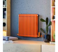 Terma Radiator (Cen./Heating), Steel, Orange (RAL 2004), 600h x 609w (mm) 3 Columns deep [2660 BTUs t50]