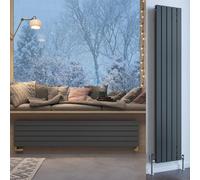 Terma Radiator Forte (Single Panel), 1800H X 366W (mm), Metallic Grey