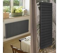 Terma Radiator Forte (Single Panel), 600H X 1254W (mm), Metallic Grey