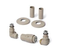 Terma Radiator Valves, Quartz Mocha