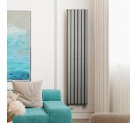 Terma Radiator Warp Room, 1800H X 395W (mm), Salt N Pepper