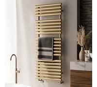 Terma Rolo Brass Effect Hydronic Flat Towel Warmer (W)520mm X (H)1360mm