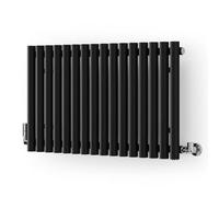 Terma Rolo Room Black Hydronic Horizontal Designer 2015Btu Radiator, (W)865mm X (H)500mm