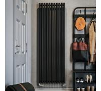 Terma Rolo Room Matt Black Horizontal Or Vertical Designer Radiator, (W)590mm X (H)1800mm