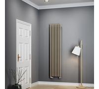 Terma Rolo Room Wgror180037 Kquauc01 Quartz Mocha Horizontal Or Vertical Designer 2734Btu Radiator, (W)370mm X (H)1800mm