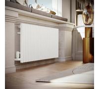 Terma Rolo Room White Hydronic Horizontal Designer 3399Btu Radiator, (W)1470mm X (H)500mm