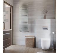 Terma Towel Rail (Cen./Heating), Steel, Salt n Pepper, 1360h x 520w [2629 BTUs t50]