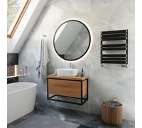 Terma Warp T Bold Black Flat Towel Warmer (W)500mm X (H)655mm