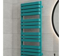 Terma Warp T Bold Teal Hydronic Flat Towel Warmer (W)500mm X (H)1110mm