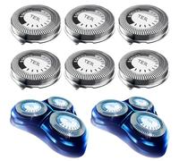 TERMATION HQ8 Replacement Heads for Philips Norelco Shavers, 6-Pack, Men's Grooming, Rotary Heads, Battery Powered, Rechargeable