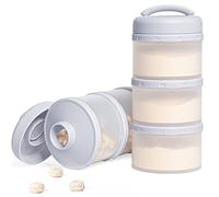 Termichy Baby Milk Powder Scoop Stackable Milk Powder Storage Box 2 Pieces (Gray)