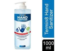 Termin8 Anti-Bac Hand Sanitiser Gel Kills 99.9% Bacteria, Aloe Vera 1L