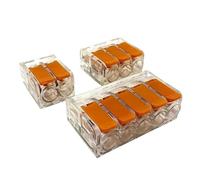 Terminal 6mm2 Transparent Mini Connector Replacement Tape Universal Compact Home Wiring(KV615T,30PCS)