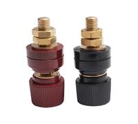 Terminal Binding Post 1 Pair 300A Binding Post M10 Thread 555 Type Brass Binding For Welding Machines Inverter High Current Round Terminal Blocks Tool