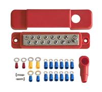 Terminal Block, 12 Position Power Rail, 7x3x2.5cm, Circuit Terminal Blocks, Electrical Distribution Block, For Battery Connections, Wiring