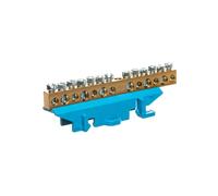 Terminal Block 13 Track Neutral Blue KM13N