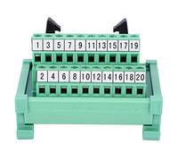 Terminal Block Connector JR20TBC DIN Rail Mount Electrical Connector Compact Space Saving Design Neat Wiring System for FX Series PLC Modules FX2NC FX3UC FX3GC FX2N10PG FX2N10GM