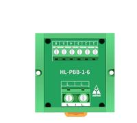 Terminal Block Row Single Phase One-in Six-out Connection Distribution Box Power Cabinet Zero Line DIN Rail Mount