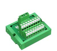 Terminal Block Row Single Phase One-in Sixteen-out Connection Distribution Box Power Cabinet Zero Line DIN Rail Mount