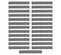 Terminal Block Strip, Dual Row Screw Terminal Strip, 600V 15A 20 Position, 25 Pieces - Durable ABS Shell, Galvanized Copper Screws, Efficient Wire Connection