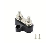 Terminal Block Studs M6 M8 Positive Negative Heavy Duty Bus Bar 5/16" 1/4" Power Distribution Stud 1Pcs(M6 black-Dual Stud)