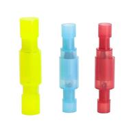 Terminal Connectors Kit, Pluggable Terminal Blocks Male Female Quick Joint Nylon Insulated Crimp Connector(Yellow 100set)