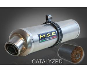 TERMINAL EXHAUST CATALYZED MSR SHERCO 4.5 450 - 5.1 501 I.E ENDURO SUPERMOTARD SUPER CLASSIC ROUND STAINLESS STEEL KAT