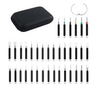 Terminal Extractor, 36 Pieces Pin Ejector Kit for Automotive, Reliable Construction with Wide Application, Mechanic Tool for Wiring Harness, Battery and Panel Work, 5.51x3.94x1.38 Inches