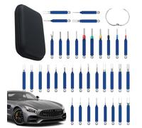 Terminal Extractor Kit, 36 Pieces Depinning Tool Set for Battery Repair, Appliance Panels with Wire Removal Function, Harness Tools for Electronics, Door Trim and Mechanic Work, 5.51x3.93 inches