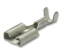 Terminal, FASTON, 6.35X0.81MM, Crimp Terminals - Quick Connect & Disconnect Terminals Connectors, Qty.10 | 5-160506-2