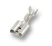 Terminal, Female, 6.3X0.8MM, Crimp Terminals - Quick Connect & Disconnect Terminals Connectors, Qty.100 | STO-1.0T-250N