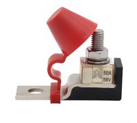 Terminal Fuse Block,Waterproof Battery Fuse Holder, 60A-300A DC Terminal Mount with M8 Studs, for Car Audio, Marine, RV, Solar Battery Bank, Thermal Resistant Base, 58V Rated(60A)