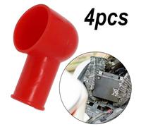Terminal Insulating Cover 4pcs Rubber Lug Protector Sleeve 20x12mm | These silicone rubber covers protect vehicle terminals from accidental short circuits and sparks.