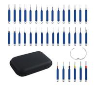Terminal Pin Removal Tool Kit - 36 Pieces Versatile Terminal Extractor - 14 x 10 x 3.5 cm Electrical Connector Remover | For Automotive Wire Appliance Panel Removal Door Trim Battery Wiring Harness