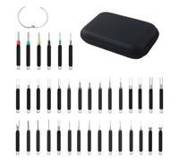 Terminal Plug Removal Tool Kit - 36-Piece Pin Ejector, Device Repair Pin Removal Kit - For Removing Automotive Wire, Device Panel, Door Panel, Battery and Ka