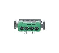 Terminal strip 4-hole green IP2x Z-4 004830 strips