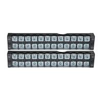 Terminal Strip Block 12 Positions, 45A 600V, PC Shell Large Current Ground Circuit Connector - Easy Wiring, Anti - Material, Ideal for Power Distribution and Lighting (12 Position 4512)