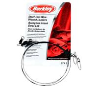 terminal tackle berkley mc mahon steelon wire-wound - small pack of 3 23cm - 20lbs