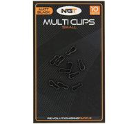 Terminal Tackle Carp Fishing Small Multi Clips Bait Screws Plastic/Metal Boilie Extender Stops Tackle Box Preparation Accessories (Multi Clips (Small))