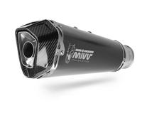 Mivv Exhaust Muffler Delta Race Black Steel Black for APRILIA RS 125 2017 > 2020