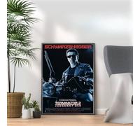 Terminator 2 Judgement Day, 90s Movie Print Vintage Nostalgic Film Poster, A4 and A3 Size Frame Options, Home, Pub, Bar Decoration Wall Art Print, House gift for movie lovers (A3 Print Only)