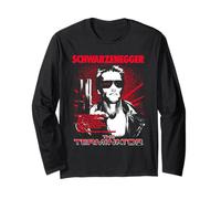 Terminator Arnold Schwarzenegger Red Poster Movie Long Sleeve T-Shirt