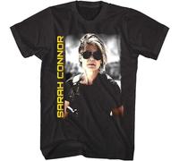 Terminator Dark Fate Sarah Conner Men's T Shirt Movie Poster Merch Black S