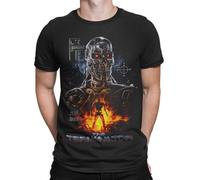 Terminator Horror 2 t Shirt (UK, Alpha, L, Regular, Regular, Black)