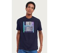 Terminator Men's Retro Sarah Connor Floppy Disk T-Shirt in Navy | Size: Medium Terminator Navy M